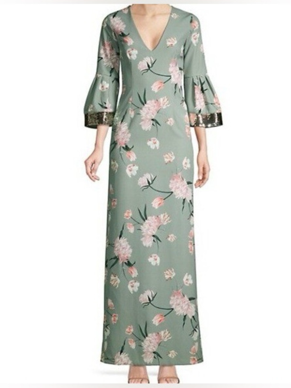 Sachin + Babi Women’s Maxi Dress Flower Tower Garden Gown Size 10 Excellent